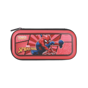 JOYFUL Classmate Zipper Pouch Pencil Box, Spiderman Pencil Box for Kids, Red Color