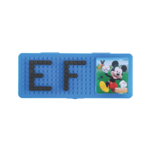 JOYFUL Fun-blocks Pencil Box, Mickey Mouse Pencil Box for Kids, Blue Color, Fun & Learn