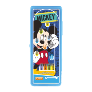JOYFUL Pencil Box with Pin Ball Game, Mickey Mouse Pencil Box for Kids, Blue ColorFun & Learn