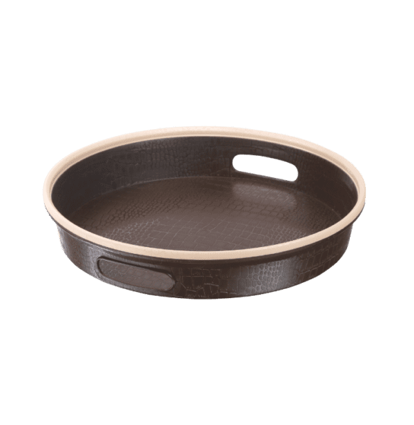 Stanley Round Tray Brown