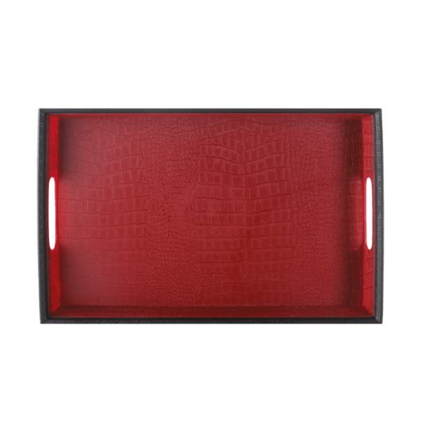 Stanley Leather Tray - Maroon (2)