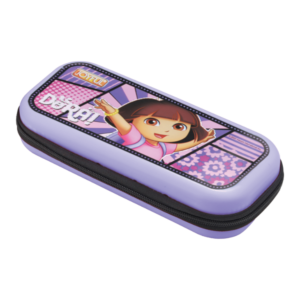 JOYFUL Classmate Zipper Pouch Pencil Box, Dora Pencil Box for Kids, Purple Color