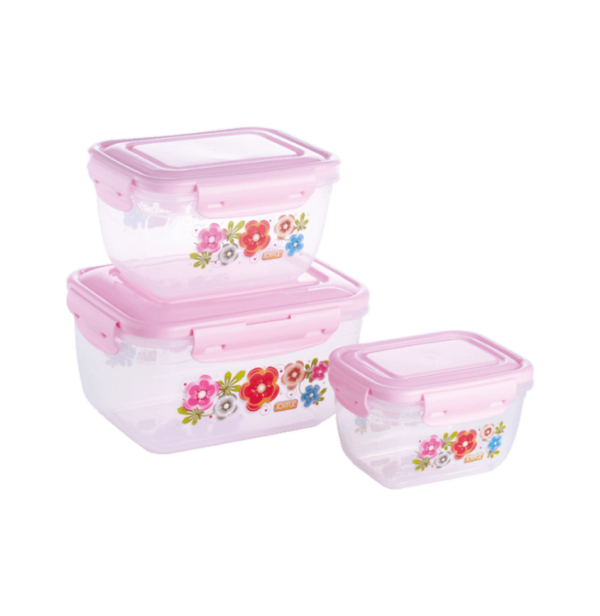 Lock & Seal Containers - Pink
