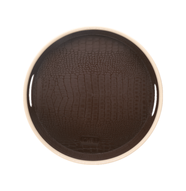 Stanley Round Tray - Brown (2)